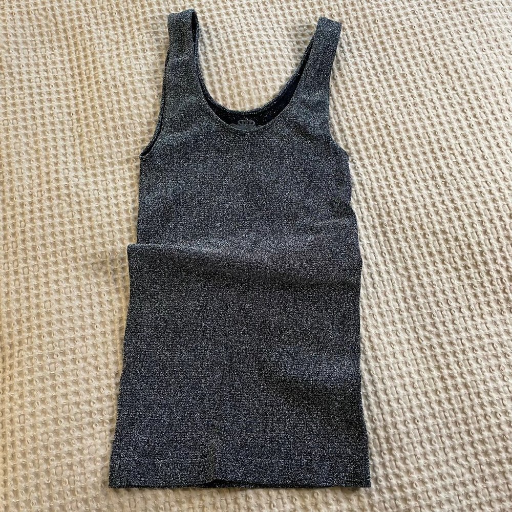 3/$20 gray sparkle tank